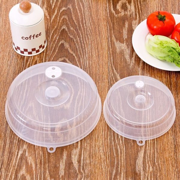 Kitchen Transparent Refrigerator Fresh-keeping Sealed Lid Microwave Oven Heating Lid Stackable Fresh Bowl Lid, Size: Large - Image 5