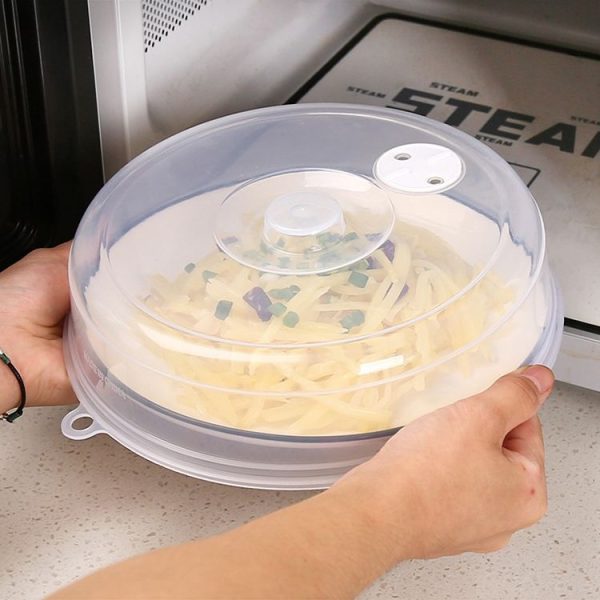 Kitchen Transparent Refrigerator Fresh-keeping Sealed Lid Microwave Oven Heating Lid Stackable Fresh Bowl Lid, Size: Large - Image 6