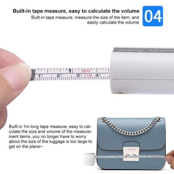 50kg x 10g Portable Electronic LCD Digital Hanging Luggage Scale - Image 11