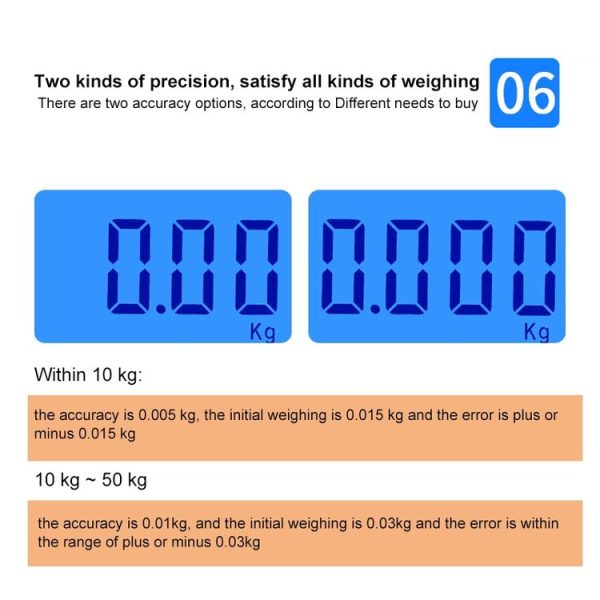50kg x 10g Portable Electronic LCD Digital Hanging Luggage Scale - Image 13