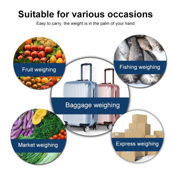 50kg x 10g Portable Electronic LCD Digital Hanging Luggage Scale - Image 14