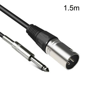 6.35mm Caron Male To XLR 2pin Balance Microphone Audio Cable Mixer Line, Size: 1.5m