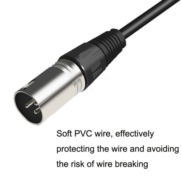 6.35mm Caron Male To XLR 2pin Balance Microphone Audio Cable Mixer Line, Size: 1.5m - Image 3