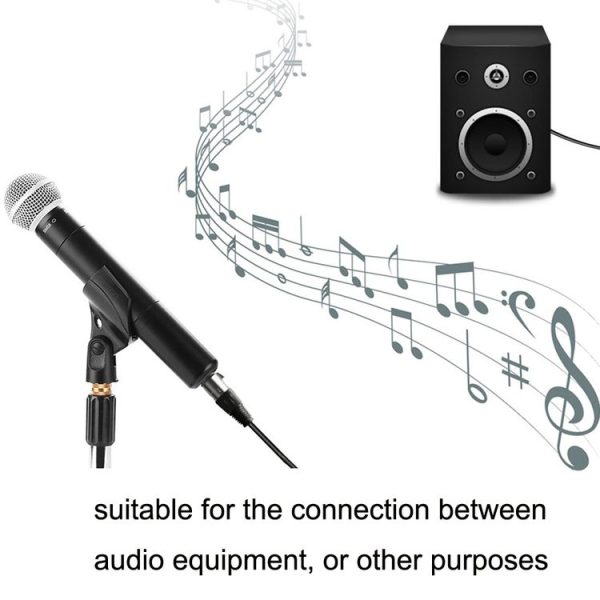6.35mm Caron Male To XLR 2pin Balance Microphone Audio Cable Mixer Line, Size: 1.5m - Image 5