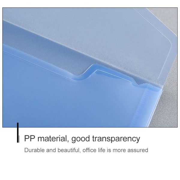 12 PCS A4 Clear Document Bag Paper File Folder Stationery School Office PP Case (Green) - Image 4