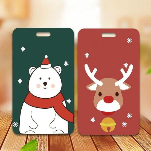 Personality Christmas Gifts PVC Soft Bus Card Sets (Elk) - Image 4