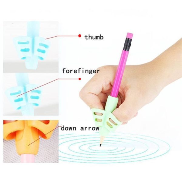 Non-toxic Children Pencil Writing Aid Grip Posture Correction Tools, Random Color Delivery - Image 4