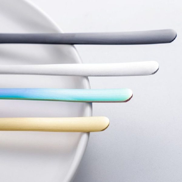 Stainless Steel Creative Cat Claw Coffee Spoon Dessert Cake Spoon, Style: Hollow Cat Claw Spoon, Color: Colorful - Image 6