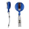 2 PCS ID Easy-to-pull Buckle Smiling Face Holder Name Tag Card Key Badge Retractable Holder Belt Clips (Gray) - Image 3