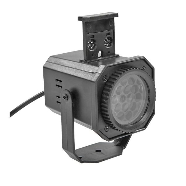 8W LED Stage Lighting Christmas Snowflake Pattern Projection Lamp Effect Laser Light, Plug Specifications: EU Plug (Multiple Holes) - Image 2