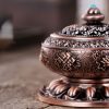 Unique Mosquito Incense Burner Mosquito Coil Holder with Metal Mesh Cover (Gold) - Image 7