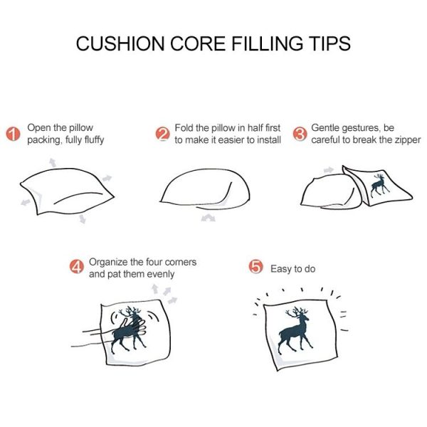 2 PCS Black and White Simple and Modern Geometric Abstract Decorative Pillowcases Polyester Throw Pillow Case (10) - Image 5