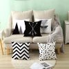 2 PCS Black and White Simple and Modern Geometric Abstract Decorative Pillowcases Polyester Throw Pillow Case (10) - Image 7