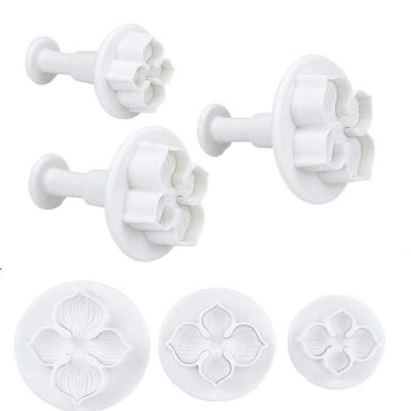 2 Set Silicone Hydrangea Fondant Cake Decorating Flower Blossom Mold (3 PCS Hydrangea) - Image 2