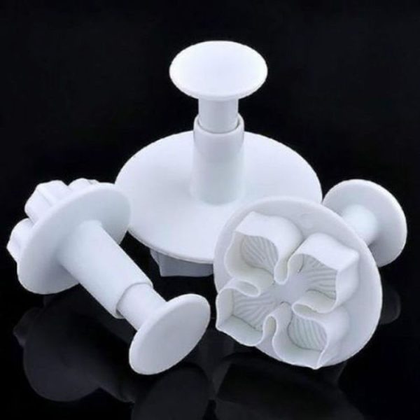2 Set Silicone Hydrangea Fondant Cake Decorating Flower Blossom Mold (3 PCS Hydrangea) - Image 4