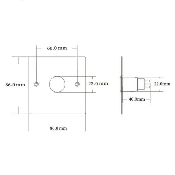 S88622L Metal Stainless Steel Panel with Waterproof Access Control Switch - Image 6
