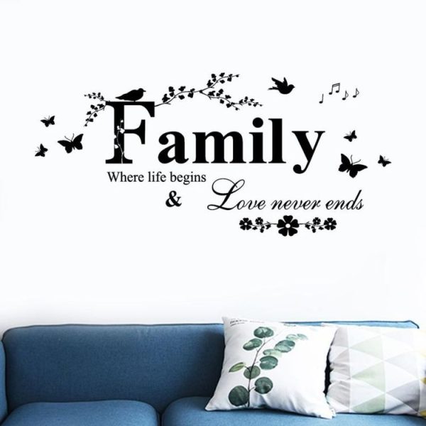 Family English Letter Creative Living Room Porch Decoration Background Wall Stickers - Image 3