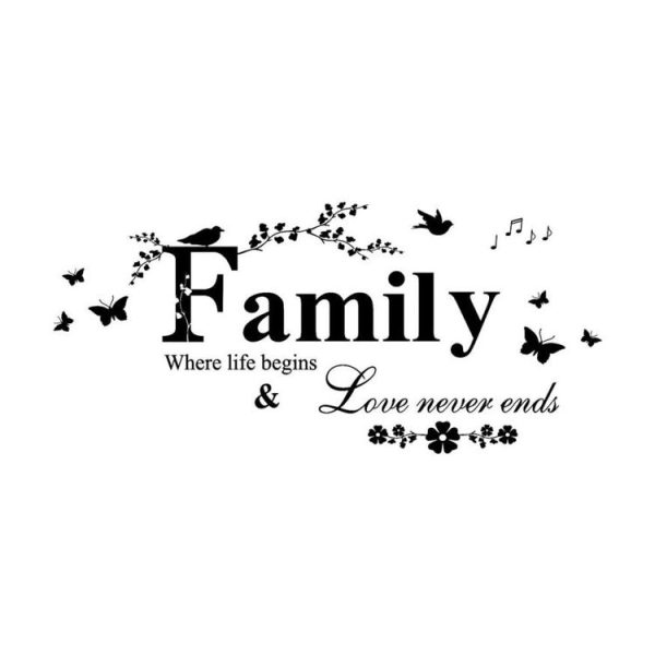 Family English Letter Creative Living Room Porch Decoration Background Wall Stickers - Image 4