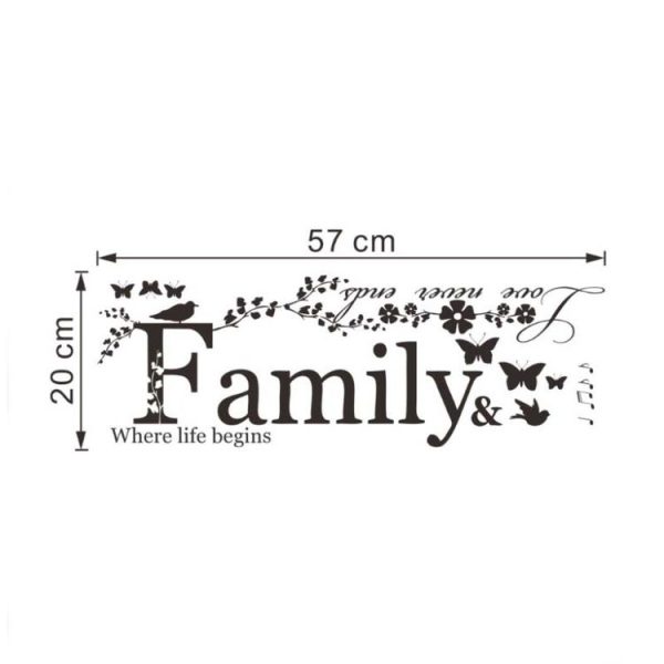 Family English Letter Creative Living Room Porch Decoration Background Wall Stickers - Image 6