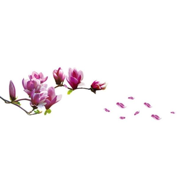 Creative PVC Magnolia DecalsWallpaper Removable DIY Art Home Decoration - Image 2