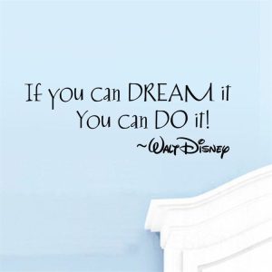 If You Can Dream It English Rumor Living Room Bedroom Decoration Paper Wall Sticker
