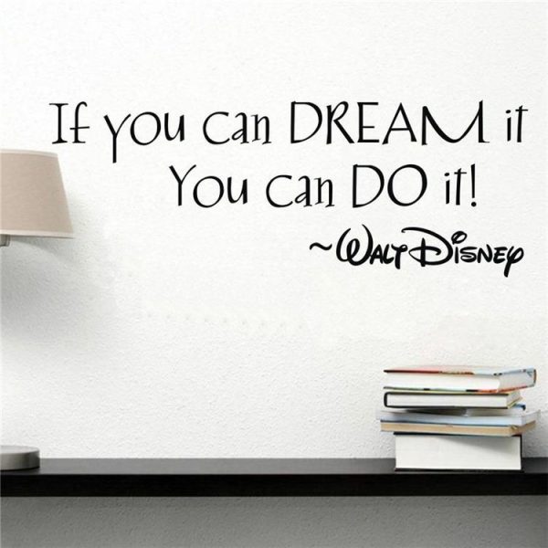 If You Can Dream It English Rumor Living Room Bedroom Decoration Paper Wall Sticker - Image 2