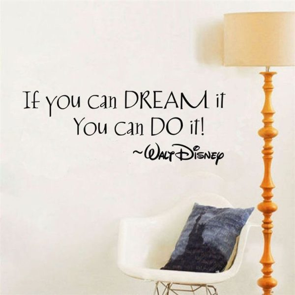 If You Can Dream It English Rumor Living Room Bedroom Decoration Paper Wall Sticker - Image 3