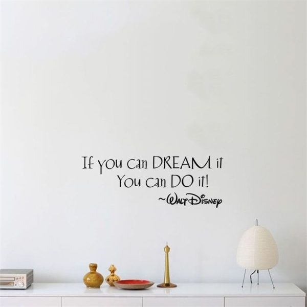 If You Can Dream It English Rumor Living Room Bedroom Decoration Paper Wall Sticker - Image 4