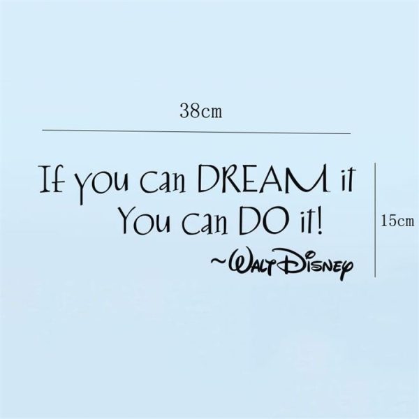 If You Can Dream It English Rumor Living Room Bedroom Decoration Paper Wall Sticker - Image 6