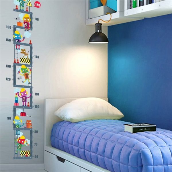 Cartoon Kindergarten Wall Decoration Height Stickers Green Wall Stickers - Image 3