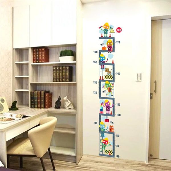 Cartoon Kindergarten Wall Decoration Height Stickers Green Wall Stickers - Image 4