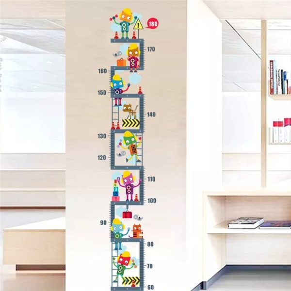 Cartoon Kindergarten Wall Decoration Height Stickers Green Wall Stickers - Image 6