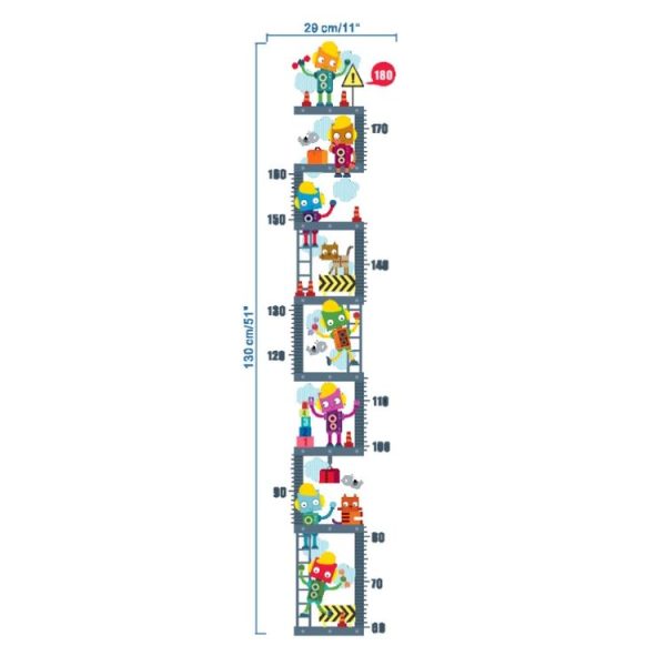 Cartoon Kindergarten Wall Decoration Height Stickers Green Wall Stickers - Image 7