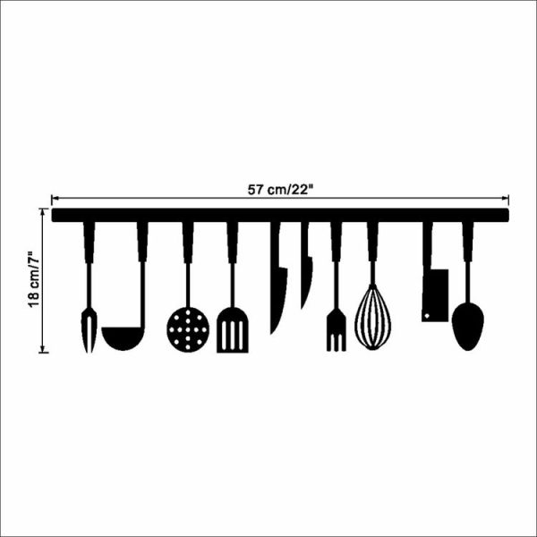 3D Effect Kitchen Tools Restaurant Wall Stickers Kitchen Decoration Home Decor DIY Wall Art - Image 6