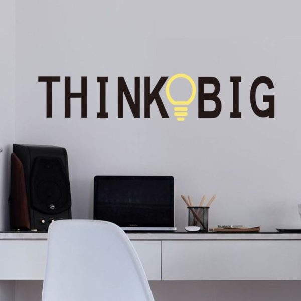 THANK BIG English Alphabet Carved Rumors Waterproof Removable Wall Sticker