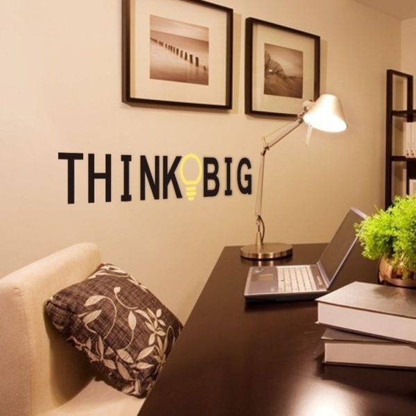 THANK BIG English Alphabet Carved Rumors Waterproof Removable Wall Sticker - Image 3