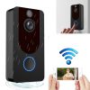 V7 Standard Edition 1080P Full HD Weather Resistant WiFi Security Home Monitor Intercom Smart Phone Video Doorbell without Dingdong Machine, Support Two-way Audio, PIR Motion Detection, Night Vision