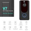 V7 Standard Edition 1080P Full HD Weather Resistant WiFi Security Home Monitor Intercom Smart Phone Video Doorbell without Dingdong Machine, Support Two-way Audio, PIR Motion Detection, Night Vision - Image 4