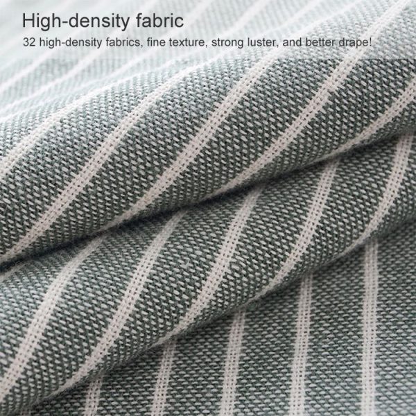 3 PCS Striped Microfiber Square Face Towels Absorbent (Green) - Image 3