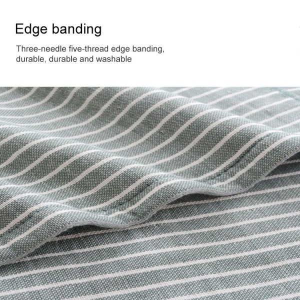 3 PCS Striped Microfiber Square Face Towels Absorbent (Green) - Image 4