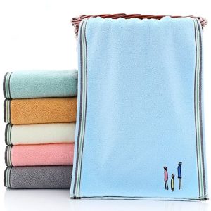 Cotton Cartoon Children Baby Face Towel (Blue)
