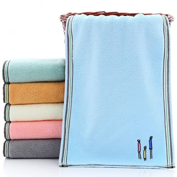 Cotton Cartoon Children Baby Face Towel (Blue)