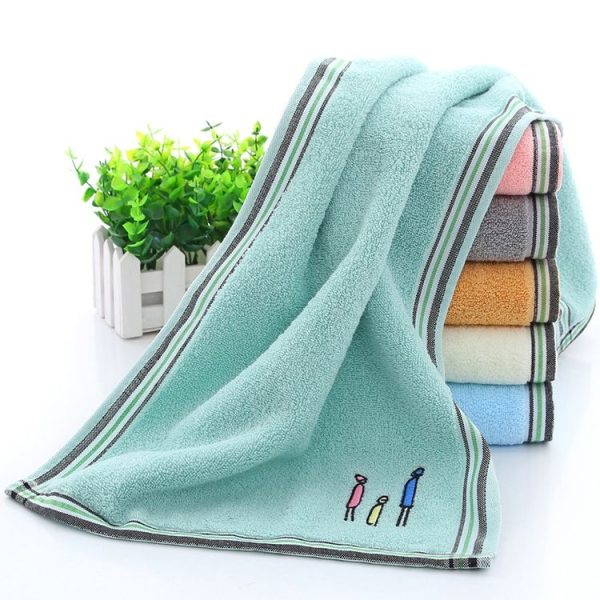 Cotton Cartoon Children Baby Face Towel (Blue) - Image 6