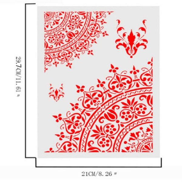 Masking Hollow Template A4 Hand-painted Ink Pad Paint Chalk Paint Accessories - Image 3