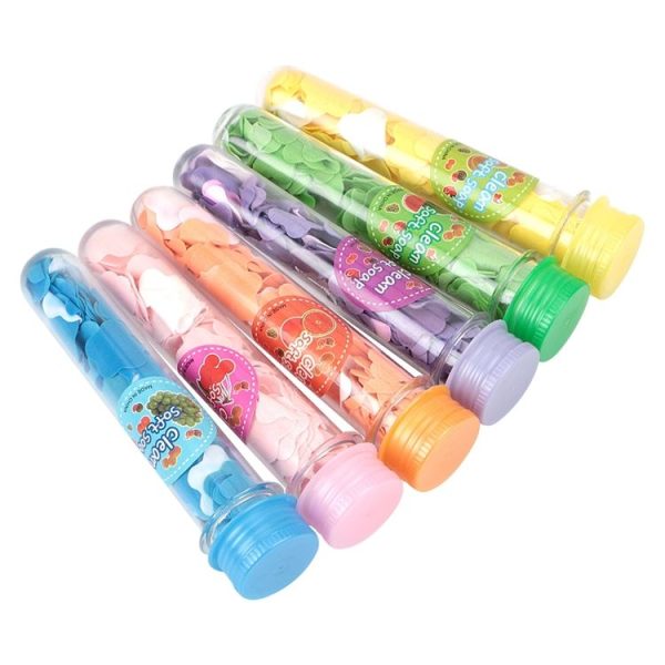 2 PCS Portable Petal Soap Foaming Flower Paper Fruity Odour For Travel Camping Outdoor Random Color Delivery - Image 3