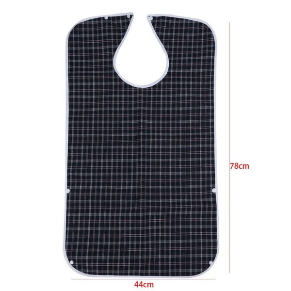 Waterproof Adult Mealtime Bib Aprons (Deep Blue) - Image 6