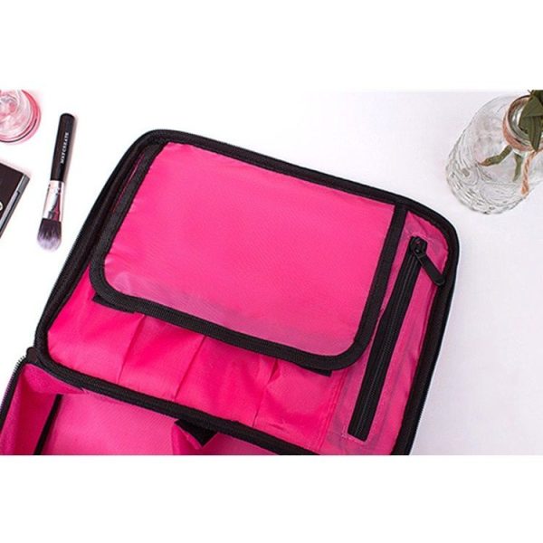 Cosmetic Bag Large Capacity Simple Wash Bag Travel Waterproof Portable Cosmetic Storage Bag, Style: Pocket (Black) - Image 3