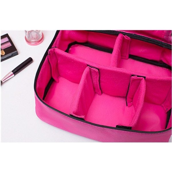 Cosmetic Bag Large Capacity Simple Wash Bag Travel Waterproof Portable Cosmetic Storage Bag, Style: Pocket (Black) - Image 4