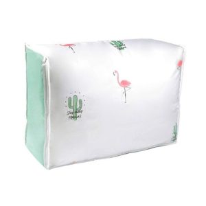 Quilt Storage Bag Dustproof Quilt Moisture-proof Packing Bag Storage Bag (Flamingo)