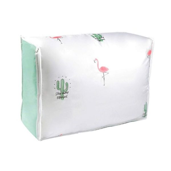 Quilt Storage Bag Dustproof Quilt Moisture-proof Packing Bag Storage Bag (Flamingo) - Image 2
